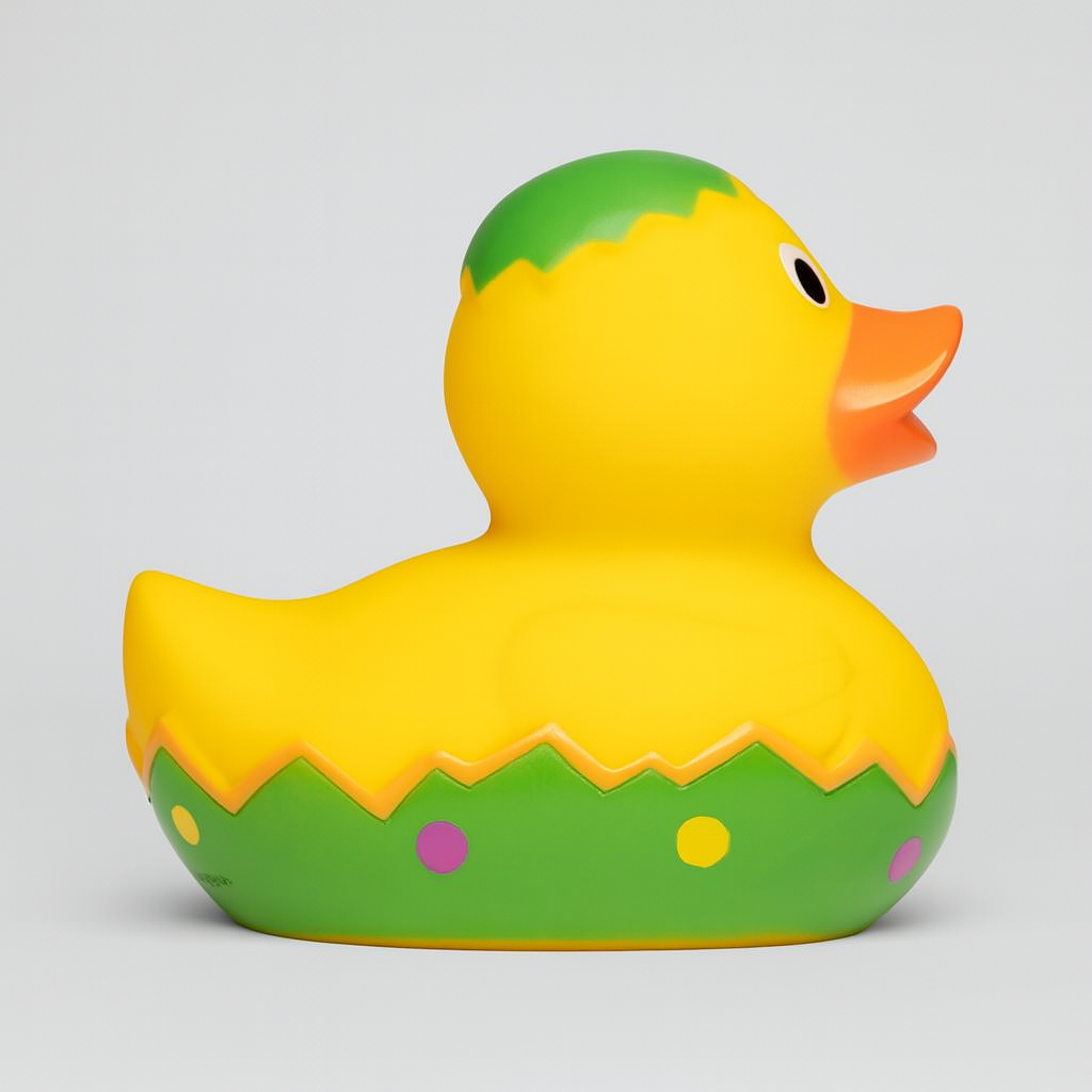 Easter Egg Rubber Duck right side view
