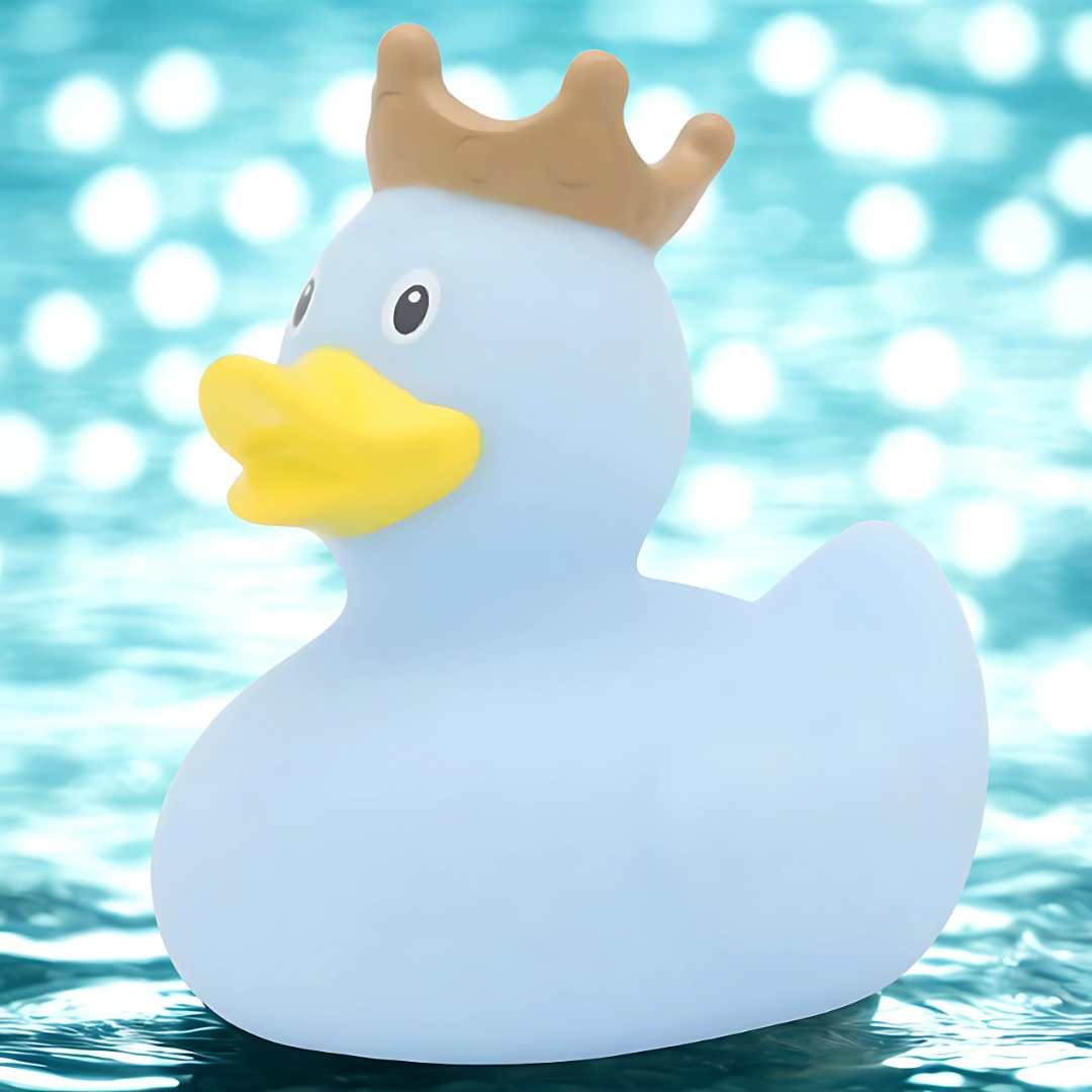 Duck with Crown, blue