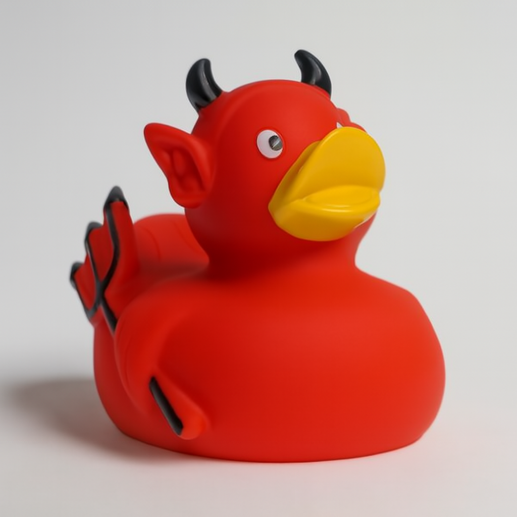 Devil Rubber Duck - Red