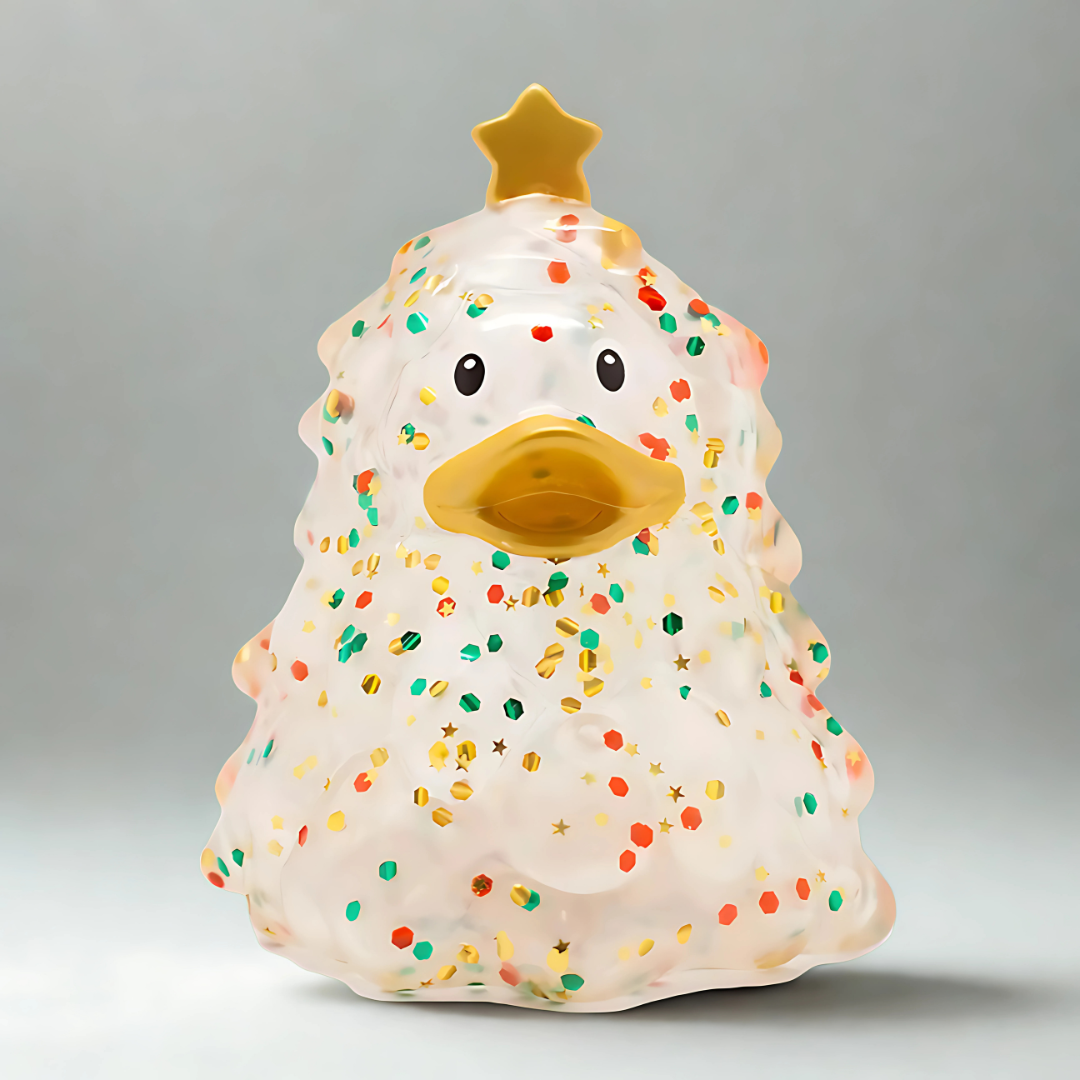 Christmas Tree Duck, Glitter