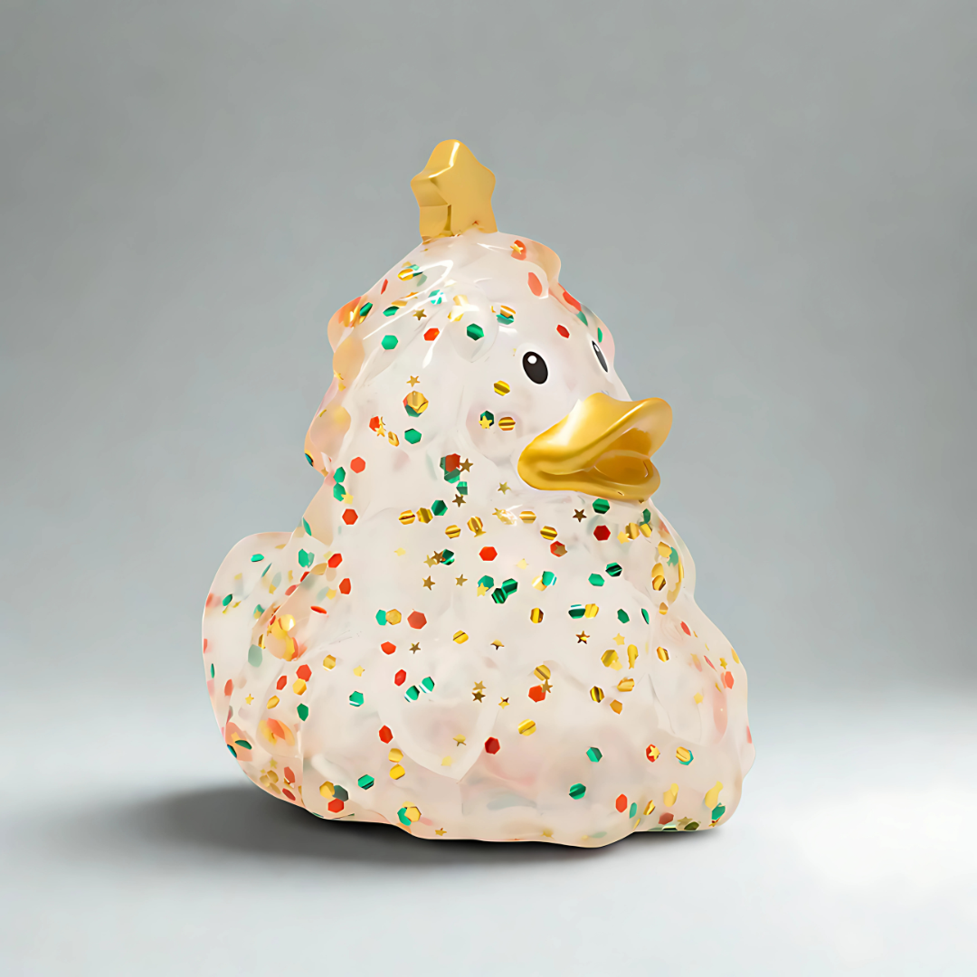 Christmas Tree Duck, Glitter