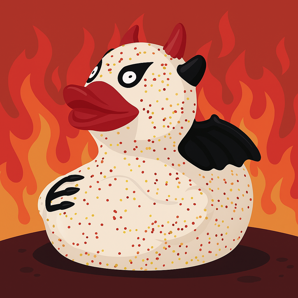 Glitter Devil Duck