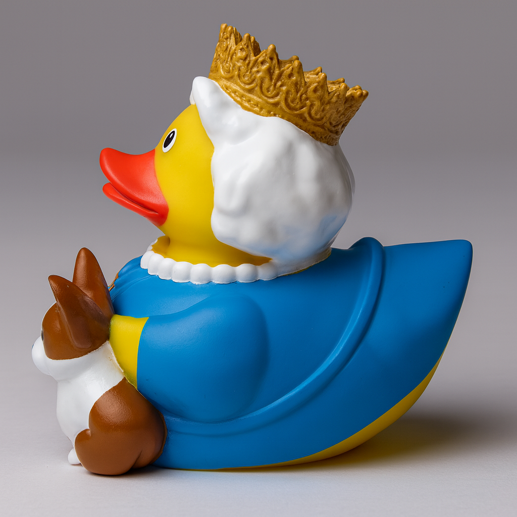 The Queen and her Corgi