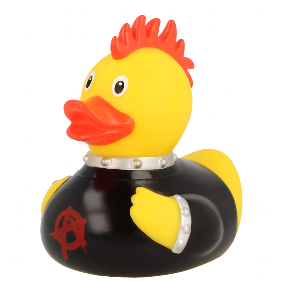 Punk Rubber Duck Rock The Tub With Quack Tastic Rebellion Duck World