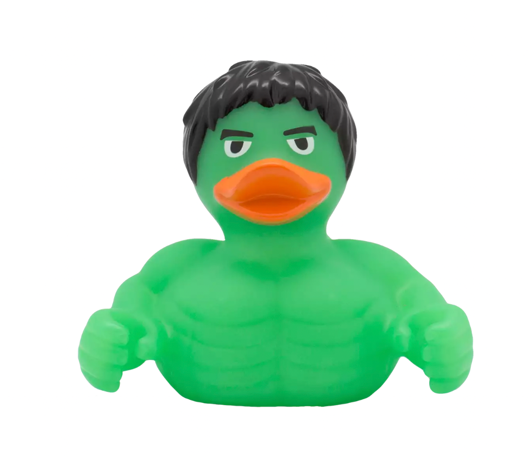 Hulk Rubber Duckie Front View