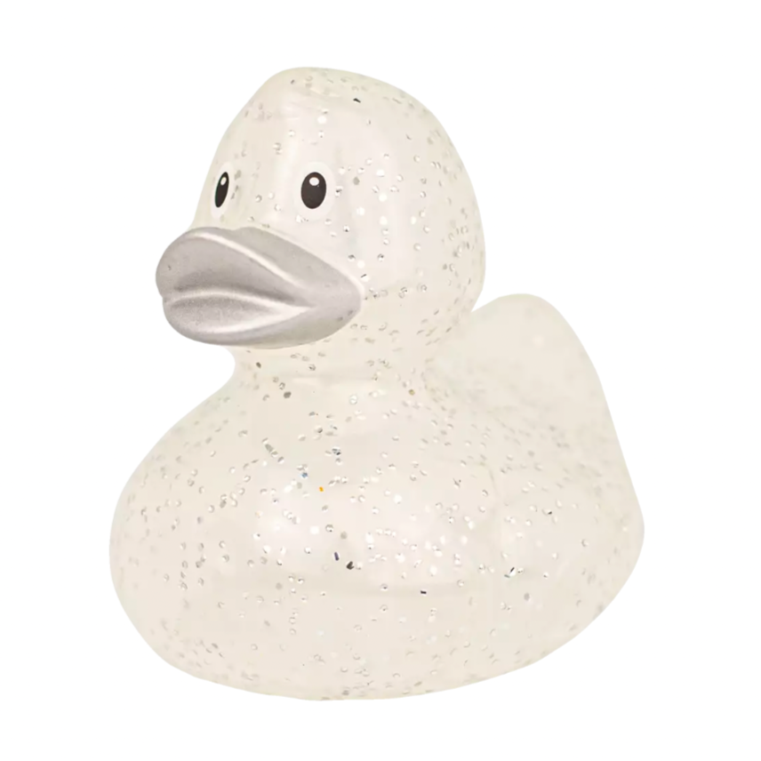 Silver Glitter Rubber Duck Limited Edition