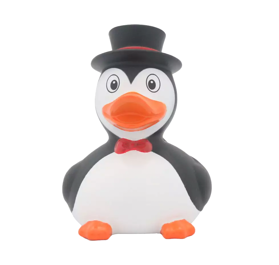 Penguin Rubber Duck Front View