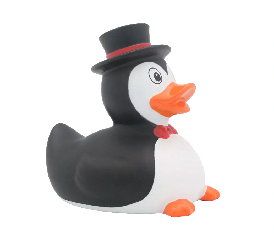 Penguin Rubber Duck Right Side View