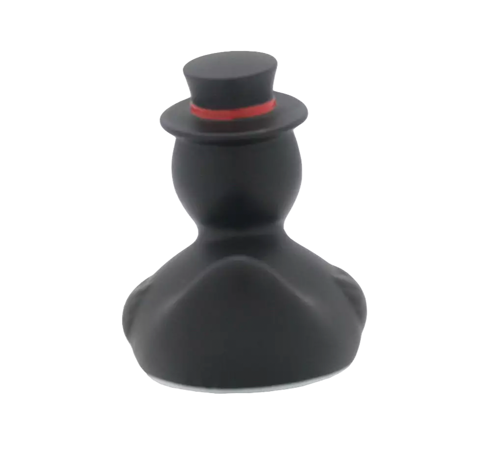Penguin Rubber Duck Back View