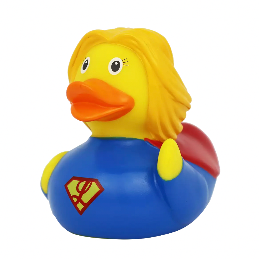 Superheroine Rubber Duck Left Angle View