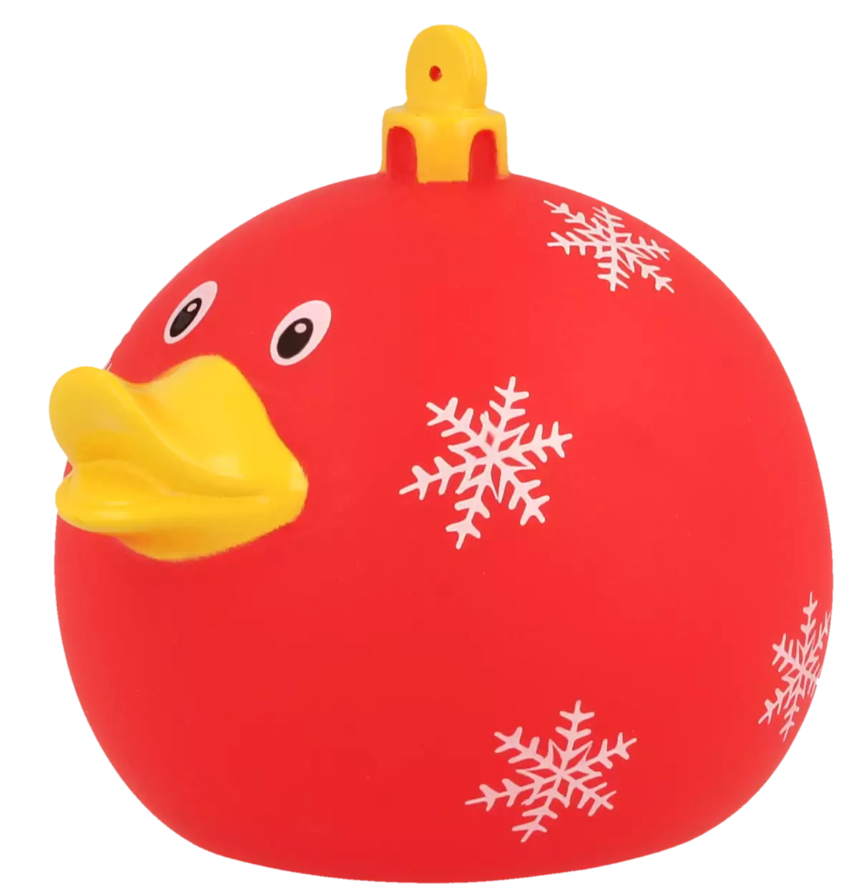 Red Xmas Ball Duck