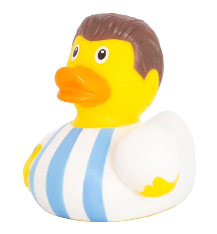 Football Star Duck, White