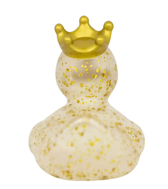 Glitter Duck with Crown, Gold