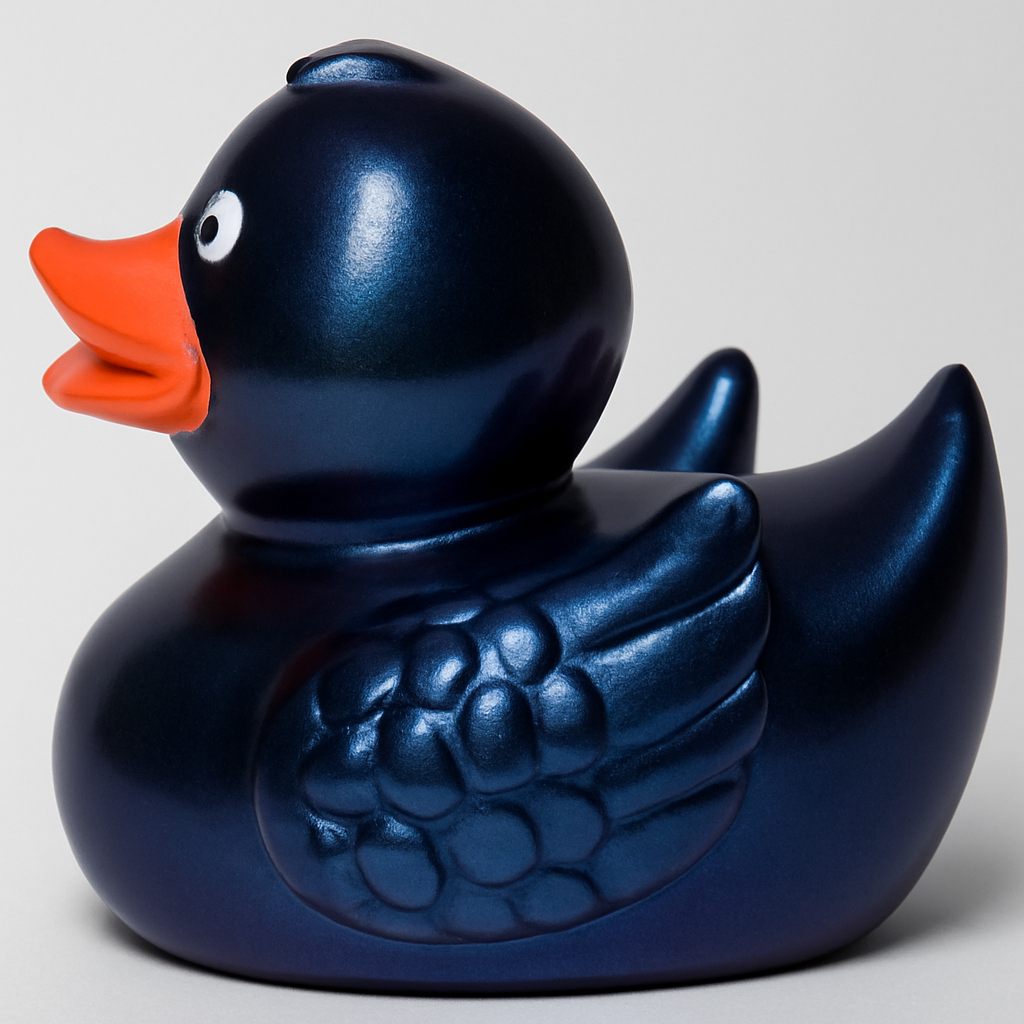 Simple Rubber Duck - Metallic Blue