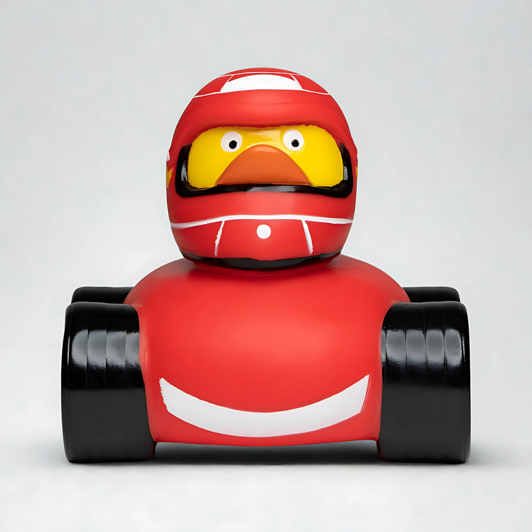 Car Racer Rubber Duck front view