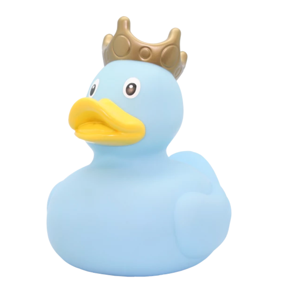 XXL Duck with Crown, light blue 25 cm