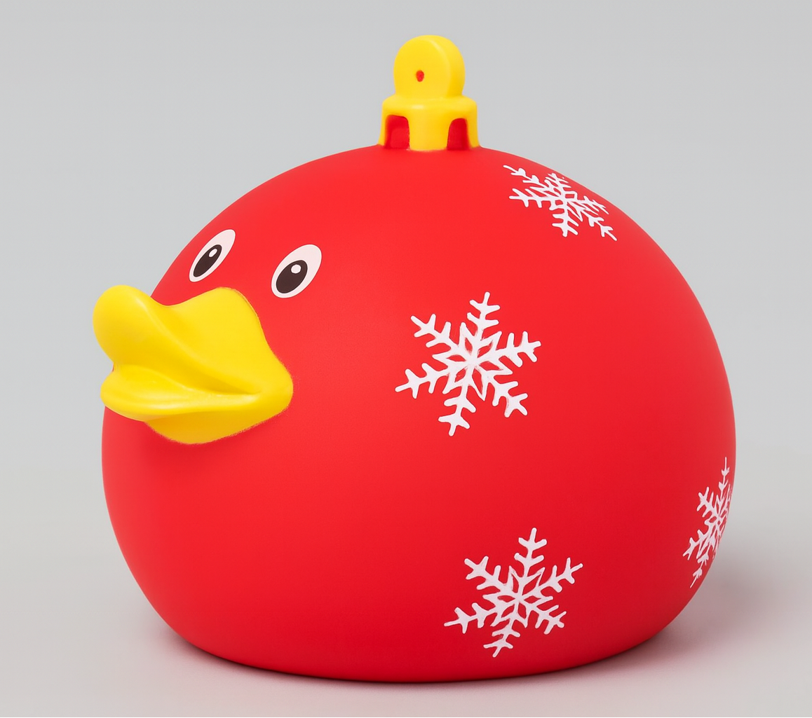 Red Xmas Ball Duck