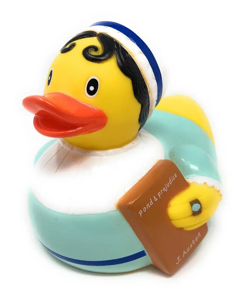 Jane Austen Rubber Duck Left Side Angle View