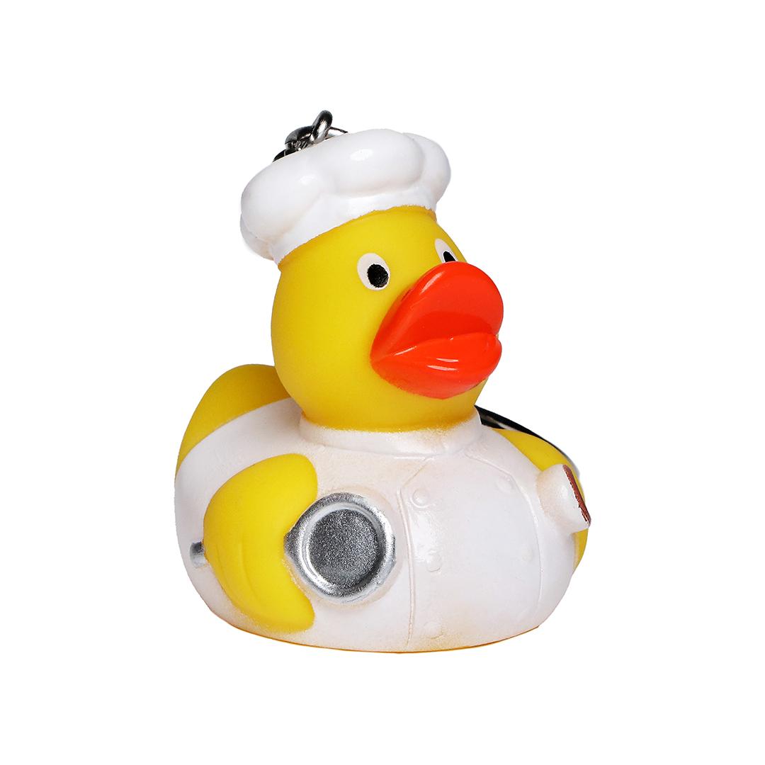 Mini Cook Rubber Duck Keychain