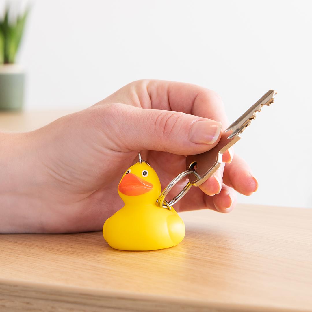 Mini Yellow Rubber Duck Keychain