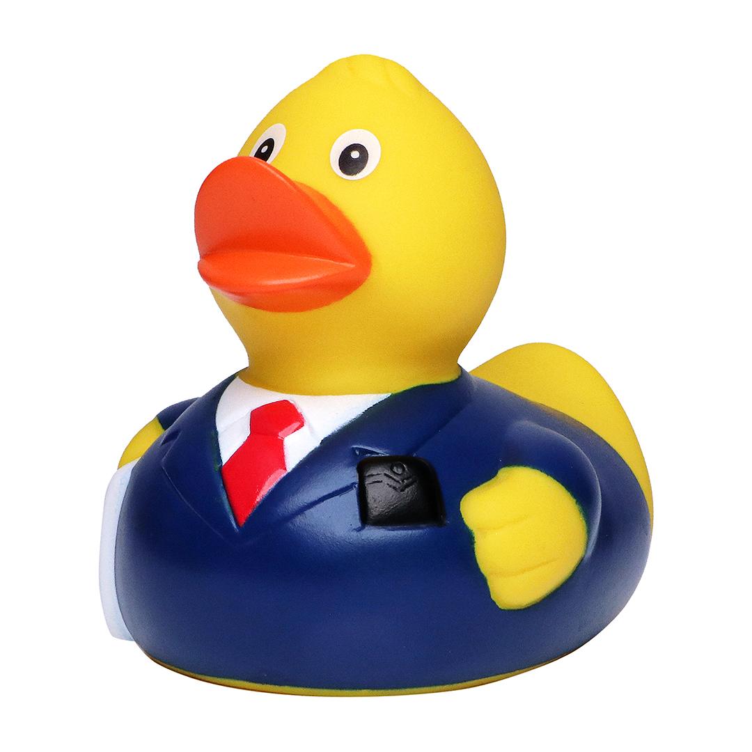 Squeaky duck businessman