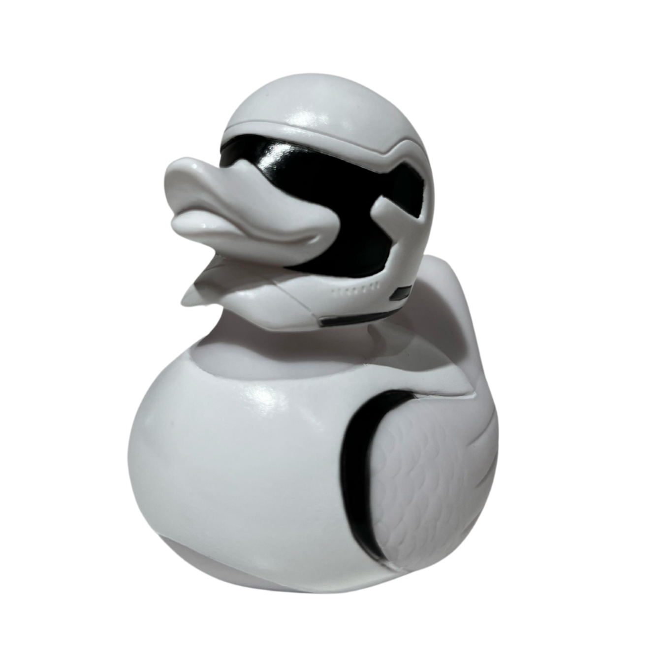 White Trooper Rubber Duckie Front View