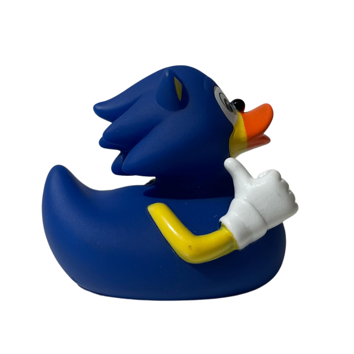 Blue Hedgehog Rubber Duck Right Side View
