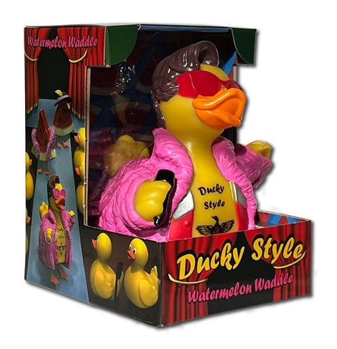 Ducky Style Watermelon Waddle Rubber Duck