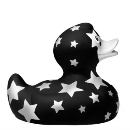 Black Star Magic Rubber Duck Right Side View