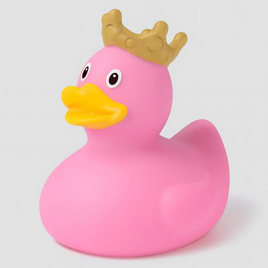 Crown Pink Rubber Duck Collectible