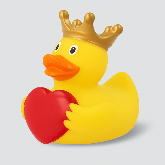 Duck with Greeting Heart