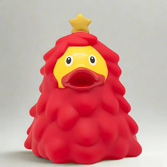 Christmas Tree Duck, Red