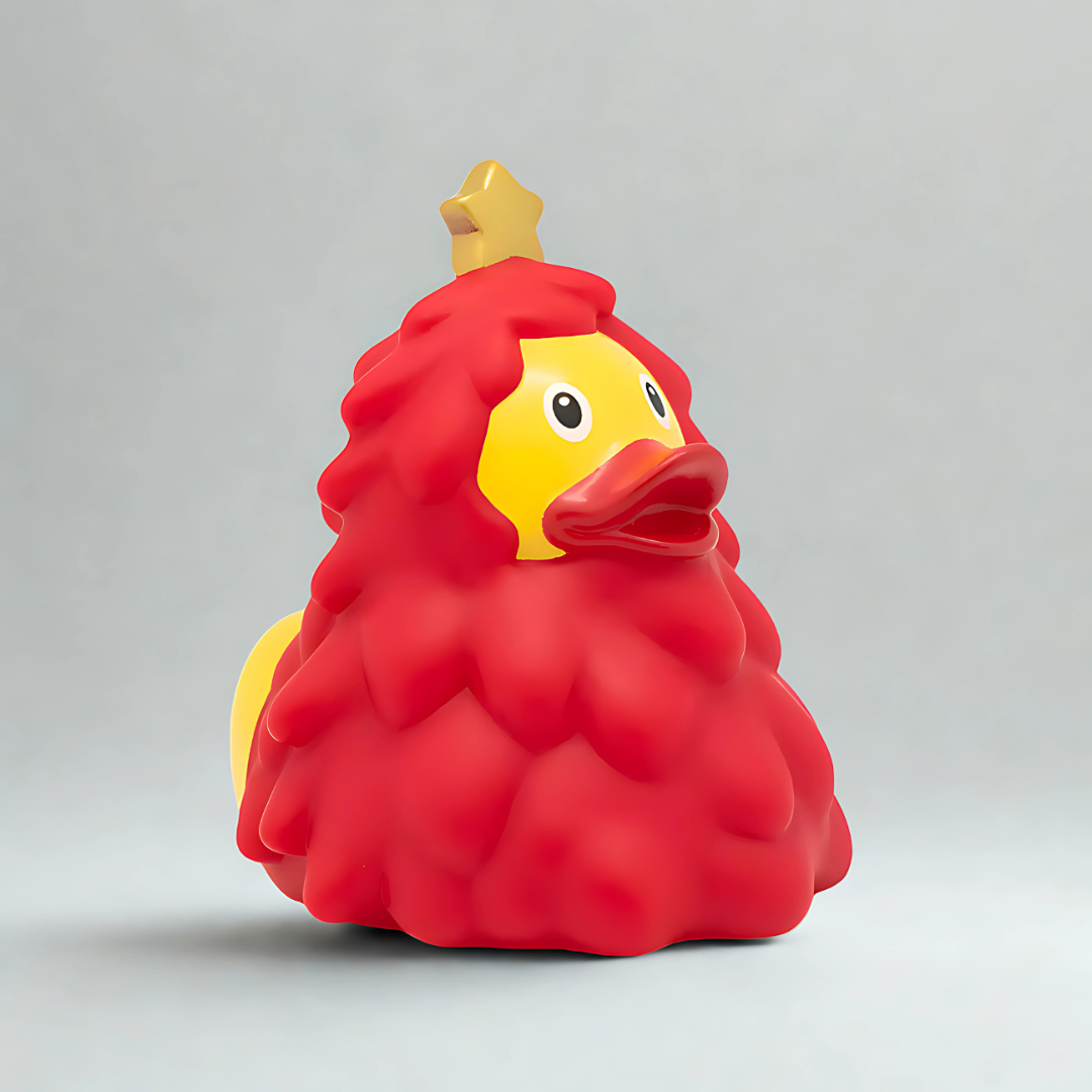 Christmas Tree Duck, Red