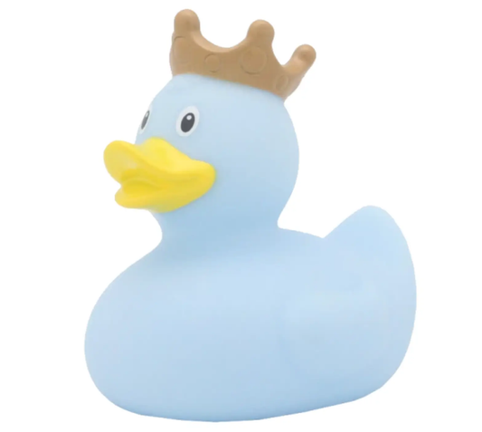 Crown Blue Rubber Duck Collectible