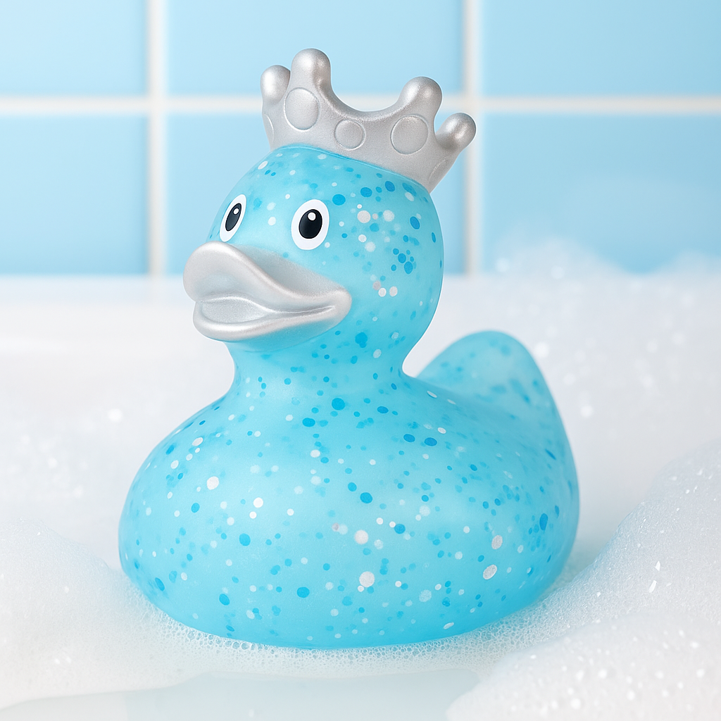 Glitter Crown Duck, Blue