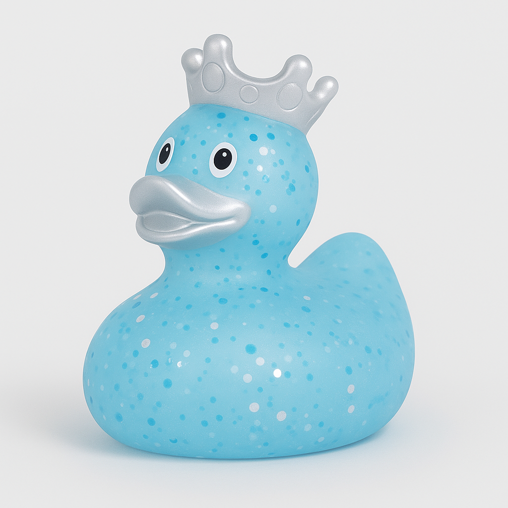 Glitter Crown Duck, Blue