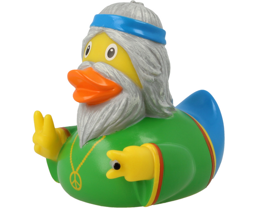 Hippie Rubber Duck Left Angle View