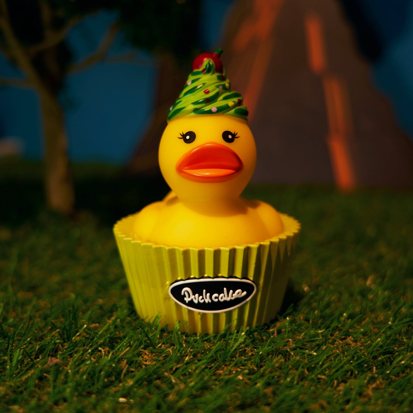 Green Cupcake Duck