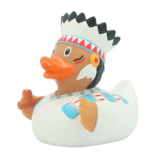 Native American Chief Rubber Duck Collectible