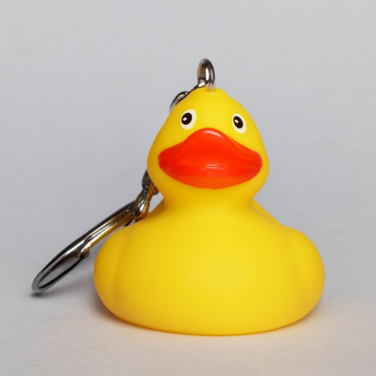 Mini Yellow Rubber Duck Keychain