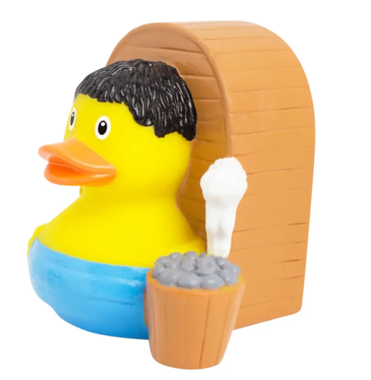 Sauna Rubber Duck Left Angle View