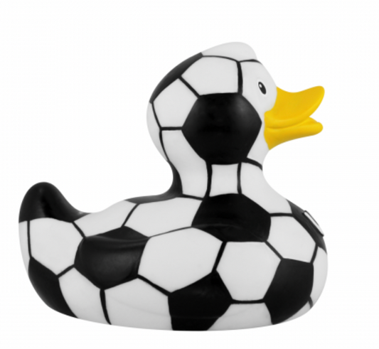Soccer Rubber Duck Right Side View