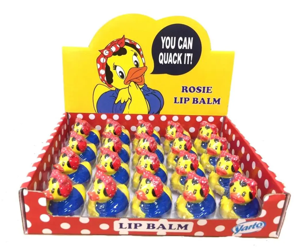 Rosie the Riveter Duck Lip Balm in a box