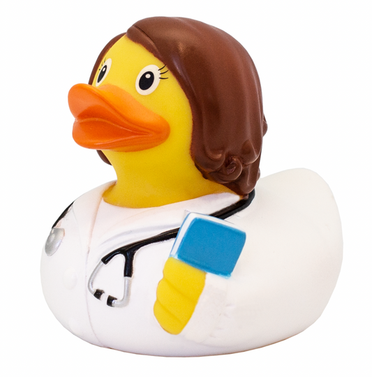 Female Doctor Rubber Duck Back View Limited Edition