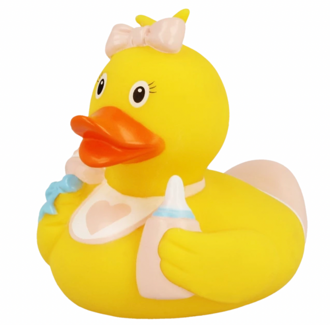 Baby Girl Rubber Duck Quacktastic BathTime Delight! Duck World