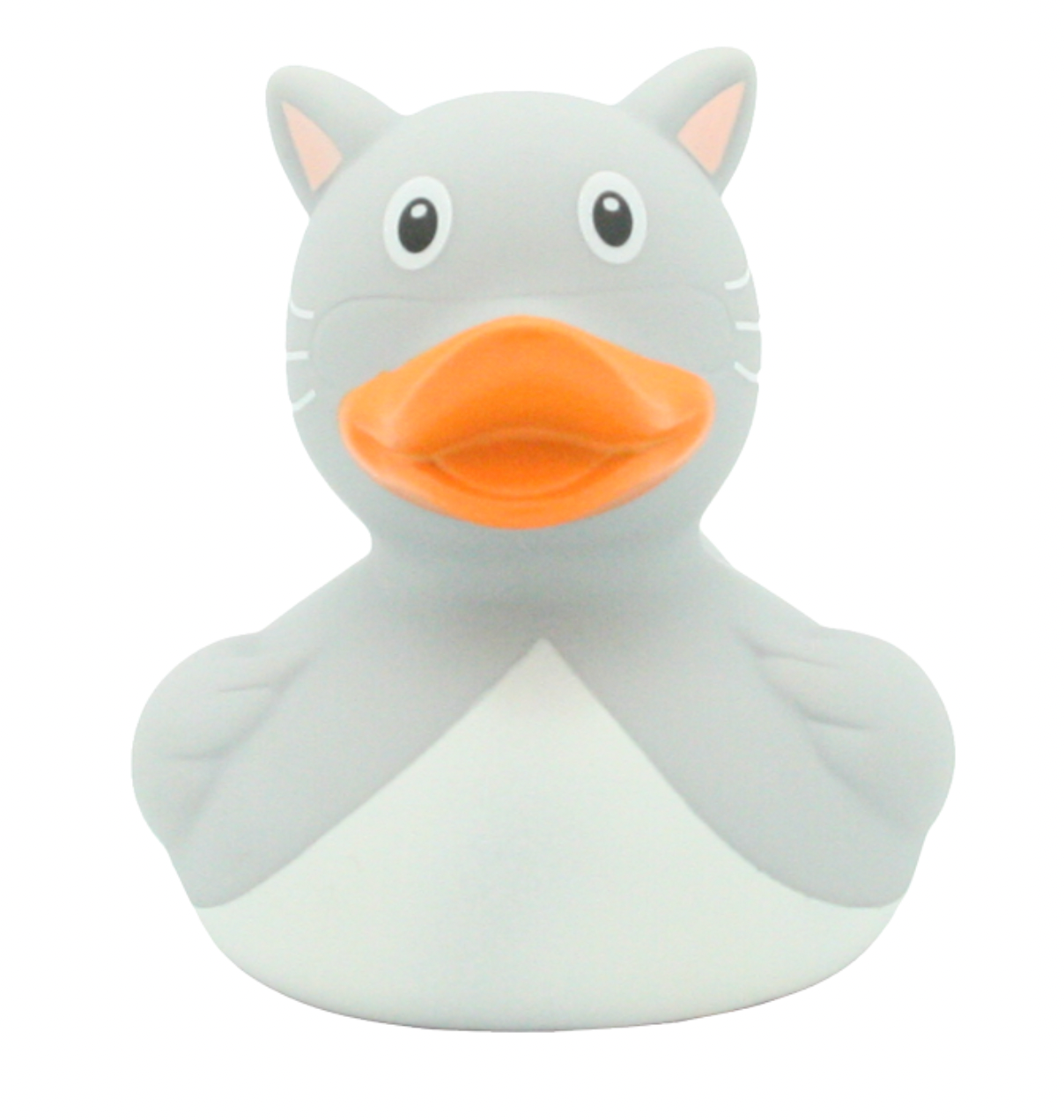 Grey Cat Rubber Duckie Front View