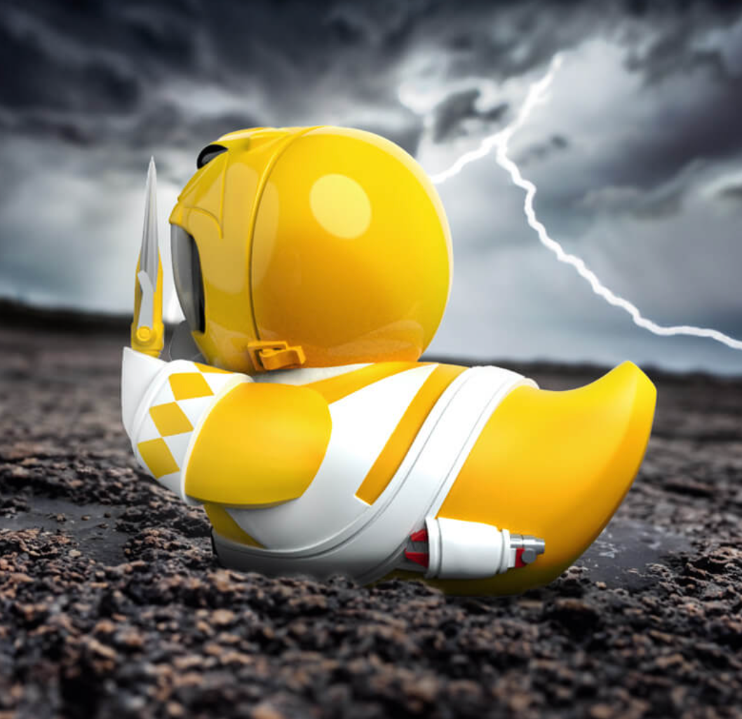 Yellow Ranger Rubber Duck Left Side View