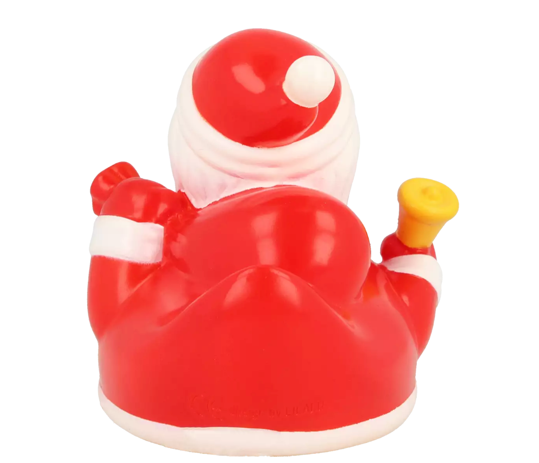 Santa Claus Rubber Duckie Back View