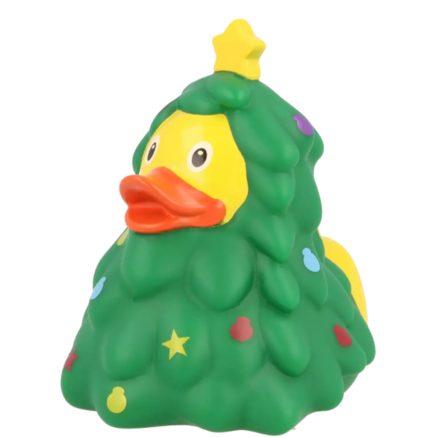 Green Christmas Tree Rubber Duck Collectible