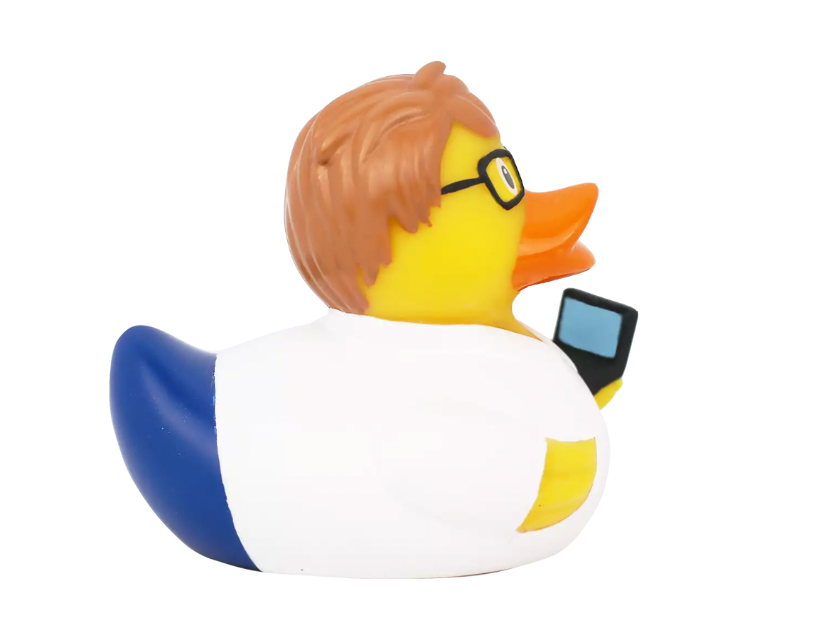 IT Developer Rubber Duck Right Side View